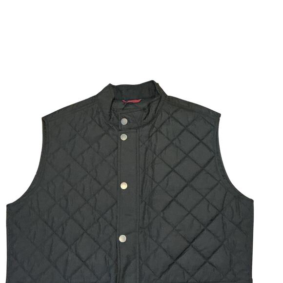 UNTUCKit Men's Wynnwood Black Lightweight Quilted Puffer Vest Size Large NWT - Picture 2 of 15